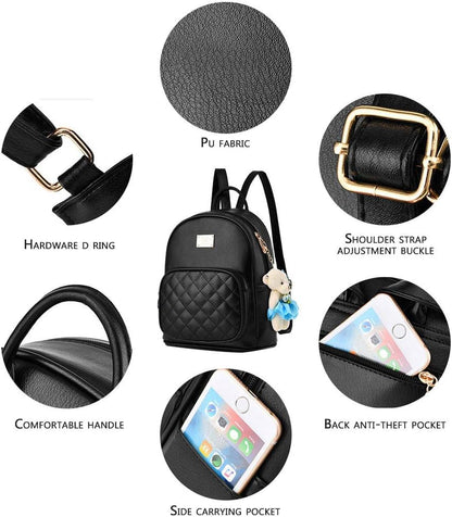 Leather Backpack Baby Bag