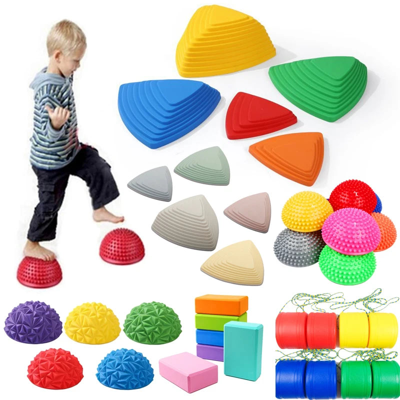 Balance Stepping Stones Set Obstacle Course for Kids