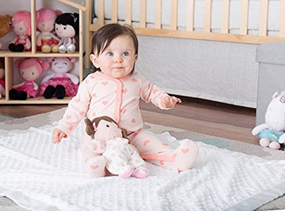 Plush Baby Doll with Rattle