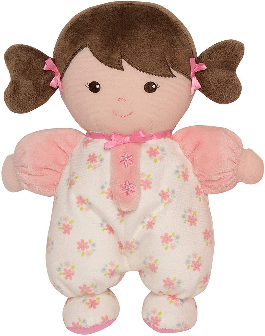 Plush Baby Doll with Rattle