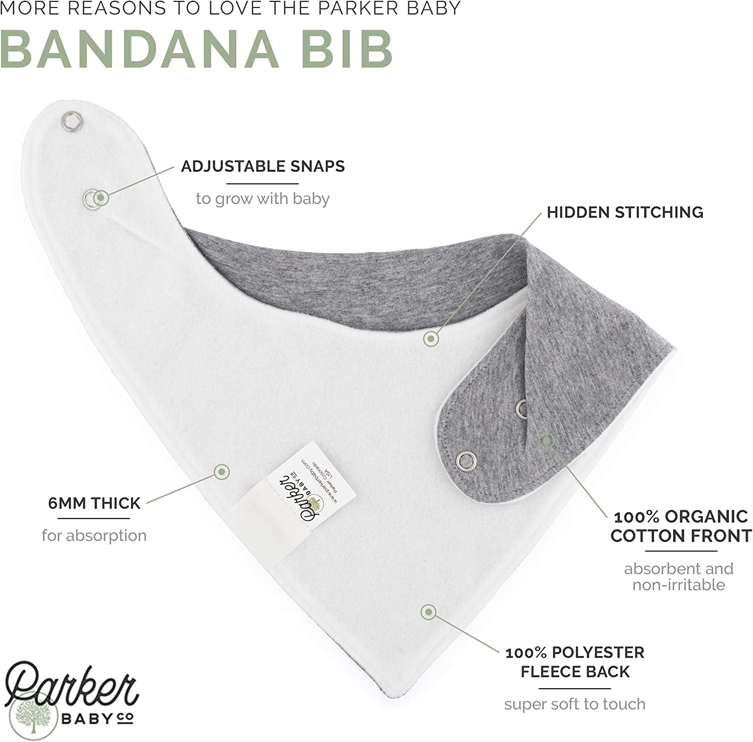 Baby Bandana Drool Bibs 4 Pack 